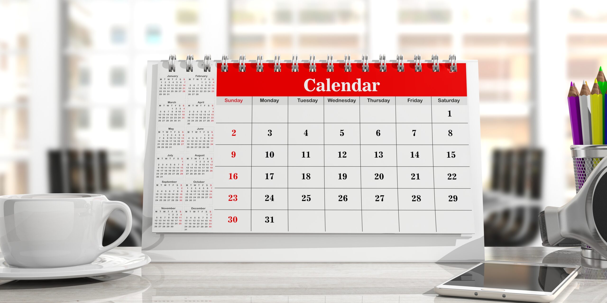 Rêver d’un calendrier